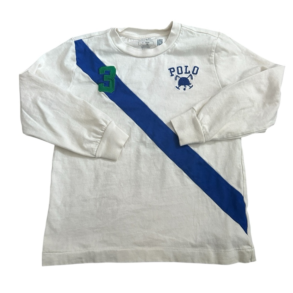 Polo Ralph Lauren Performance Rash Guard Long‎ Sleeve  Big Logo Tee Youth 6